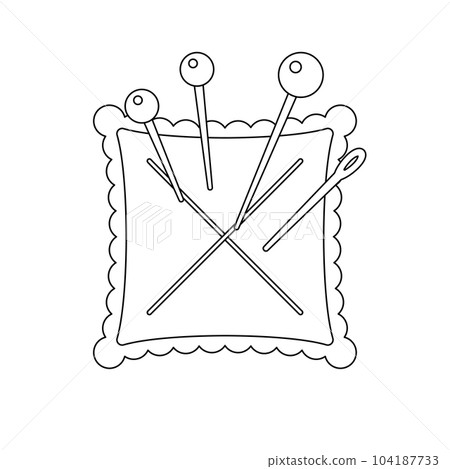 單色插畫_針山 104187733