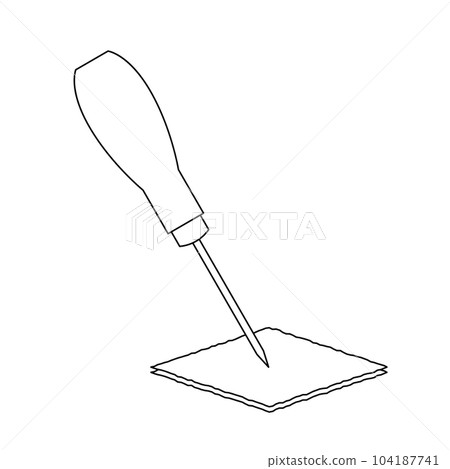 Monochrome illustration _ perforation Monochrome illustration _ perforation 104187741