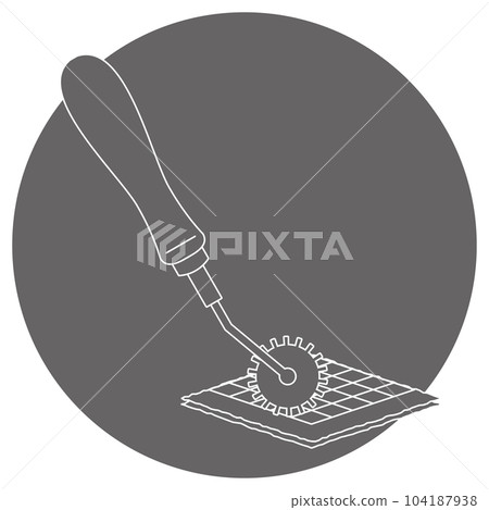 Monochrome illustration mark _ roulette Monochrome illustration mark _ roulette 104187938