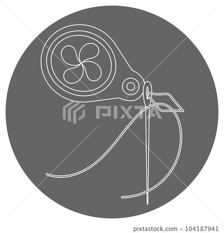 Monochrome illustration mark _ threading 104187941
