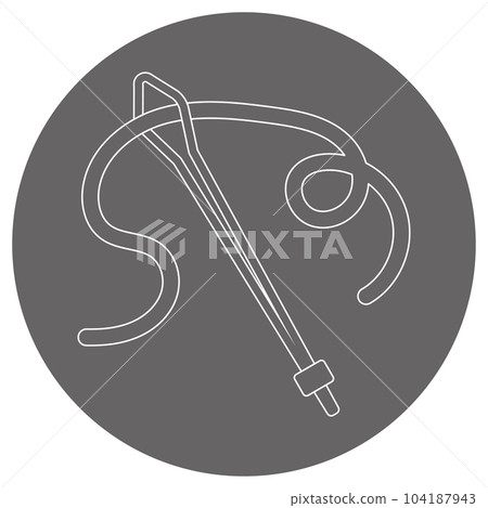 Monochrome illustration mark _ string Monochrome illustration mark _ string 104187943