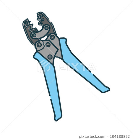 Simple illustration_crimping pliers 104188852