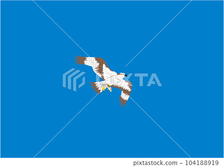 Illustration of a flying osprey catching fish Illustration of a flying osprey catching fish 104188919