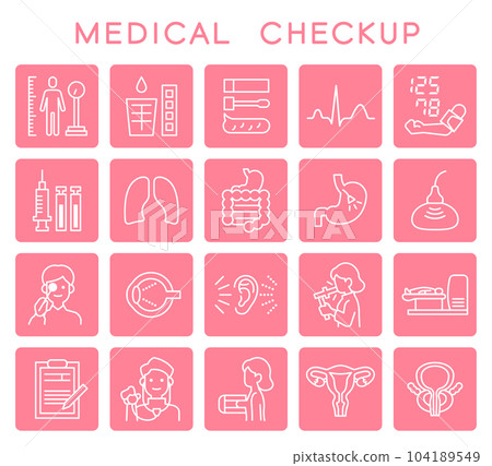 medical checkup set 104189549