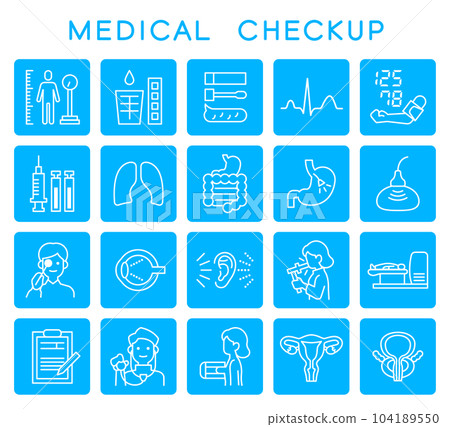 medical checkup set medical checkup set 104189550