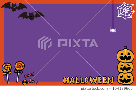 流行萬聖節卡片（橙色） 104189663