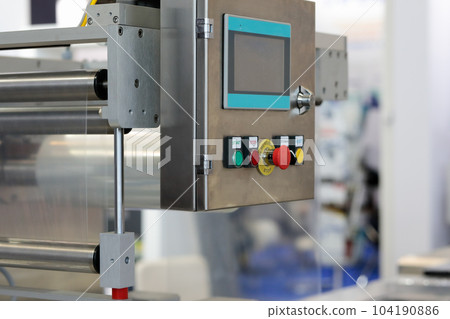 control panel of plastic food tray sealing machine control panel of plastic food tray sealing machine 104190886