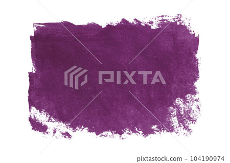 Purple paintbrush isolated on white background. Dark purple color. Purple paintbrush isolated on white background. Dark purple color. 104190974