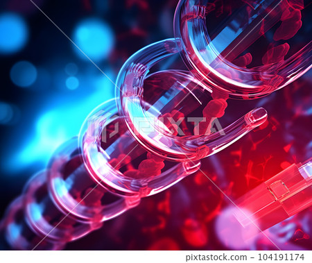 Abstract medical research image 104191174