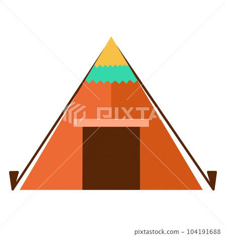 帳篷插畫素材矢量 帳篷插畫素材矢量 104191688