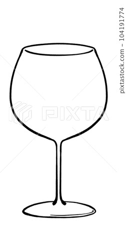 蒙哈榭型酒杯插圖 蒙哈榭型酒杯插圖 104191774