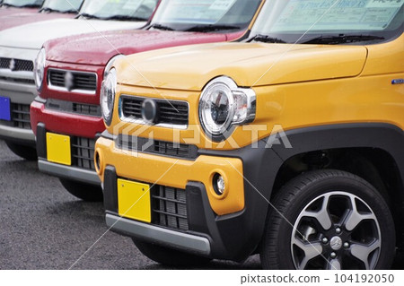 Used car image Light cars lined up at dealers Used car image Light cars lined up at dealers 104192050