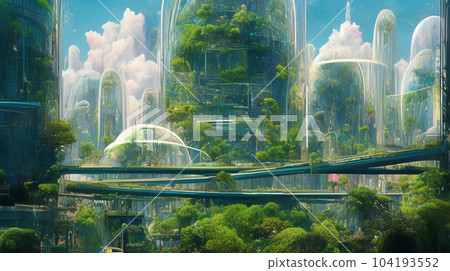 不久的將來建築圖形藝術技術 不久的將來建築圖形藝術技術 104193552