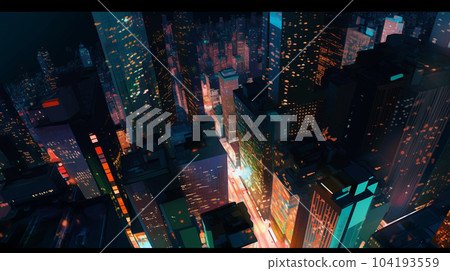 near future building graphic art technology 104193559