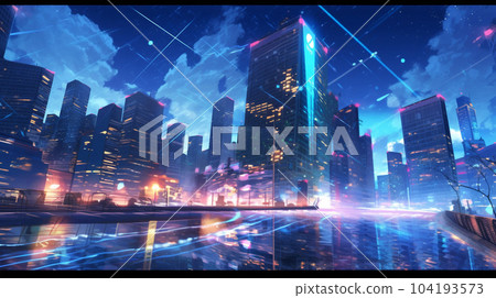 不久的將來建築圖形藝術技術 不久的將來建築圖形藝術技術 104193573