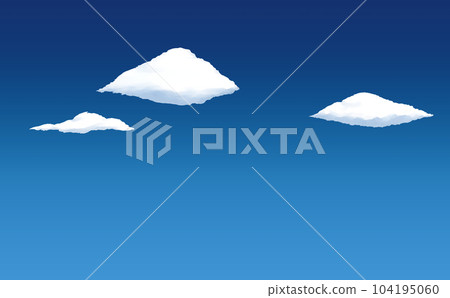 天空[蔚藍]水平無縫（水平連接圖像） 104195060