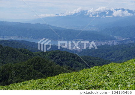 Venus Line View towards Lake Suwa from Mt. Mitsumine 104195496