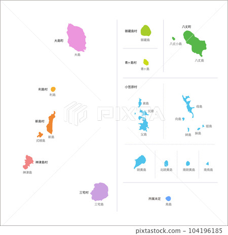 Tokyo remote island map Tokyo remote island map 104196185