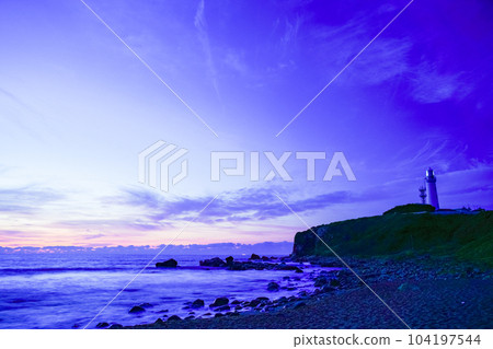(Choshi City, Chiba Prefecture) Inubosaki Lighthouse Dawn 104197544
