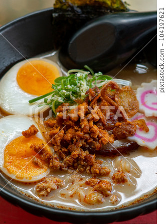 Sapporo miso ramen in a bowl Sapporo miso ramen in a bowl 104197621