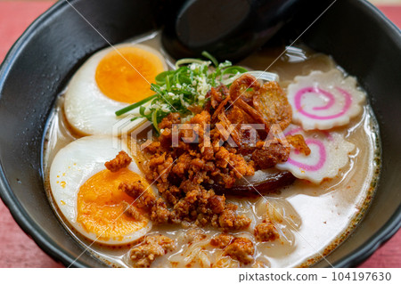 Sapporo miso ramen in a bowl Sapporo miso ramen in a bowl 104197630