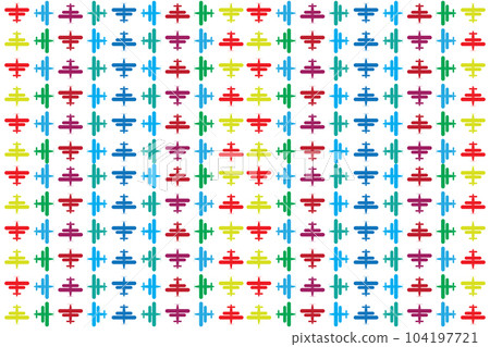 Illustration color of the airplane on white background. 104197721