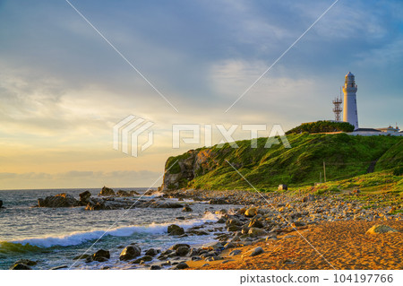 (Choshi City, Chiba Prefecture) Inubosaki Lighthouse Dawn (Choshi City, Chiba Prefecture) Inubosaki Lighthouse Dawn 104197766