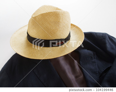Summer hats and linen jackets for men 104199446