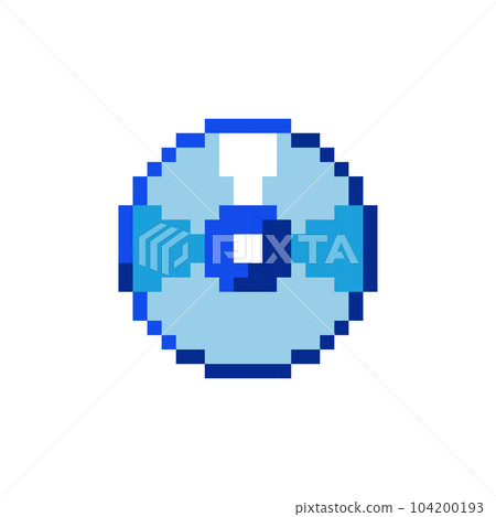 Retro 8 Bit Pixel Art Game or Music Disc Icon. Y2K Nostalgic Sticker for Graphic Design, Print, and Decorative Patterns. Classic Games Inspired Symbol. Retro 8 Bit Pixel Art Game or Music Disc Icon. Y2K Nostalgic Sticker for Graphic Design, Print, and Decorative Patterns. Classic Games Inspired Symbol. 104200193
