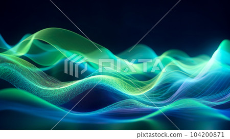 Data transfer waveform pattern "AI-generated image" 104200871