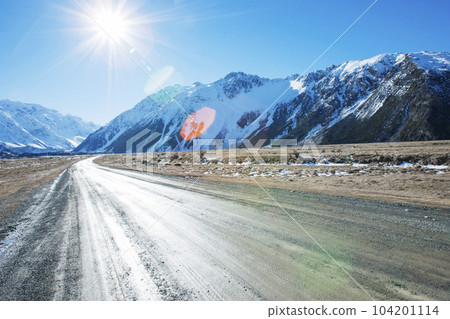 New Zealand country road 104201114
