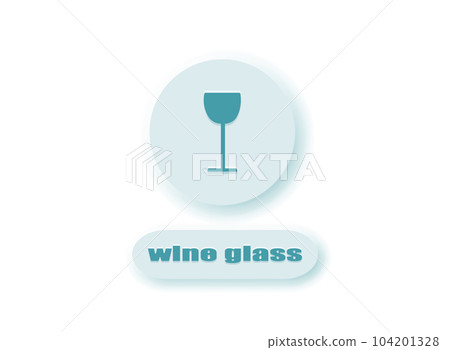 Wine glass blue Wine glass blue 104201328