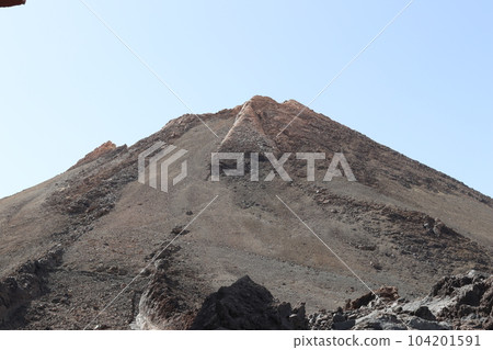 The peak view of mountain Teide, Tenerife The peak view of mountain Teide, Tenerife 104201591