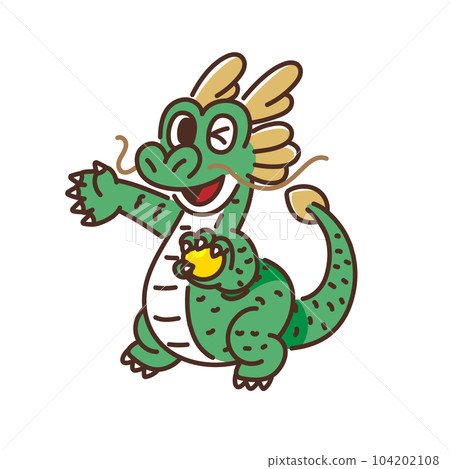 引導龍字的插圖 引導龍字的插圖 104202108