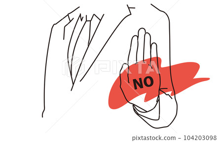businessman saying no businessman saying no 104203098
