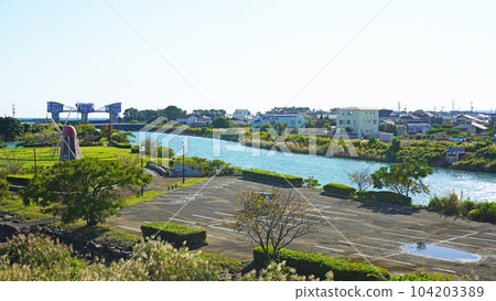 靜岡縣灰原郡吉田町風光(夕川清水公園) 靜岡縣灰原郡吉田町風光(夕川清水公園) 104203389