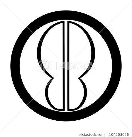 Tokugawa Sixteen Divine Generals Chikayoshi Hiraiwa's Family Crest Circle and Bow 104203636