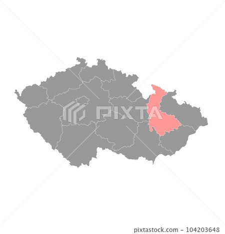 Olomouc region administrative unit of the Czech Republic. Vector illustration. Olomouc region administrative unit of the Czech Republic. Vector illustration. 104203648