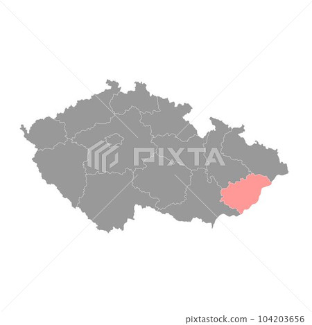 Zlin region administrative unit of the Czech Republic. Vector illustration. Zlin region administrative unit of the Czech Republic. Vector illustration. 104203656