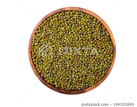 bowl of dry lentils isolated on white background 104203840