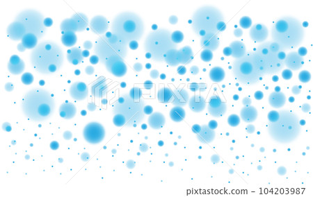 Blue shining bokeh lights with glowing particles on transparent background. PNG. 104203987