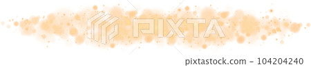 Golden shining bokeh lights with glowing particles on transparent background. PNG. 104204240