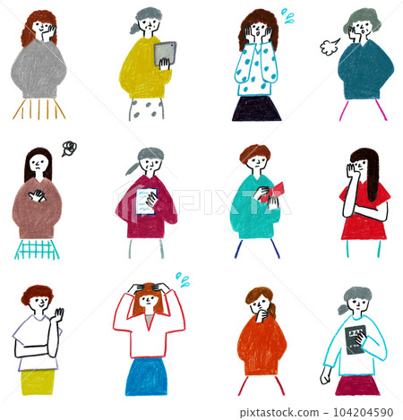 Women various situations Women various situations 104204590