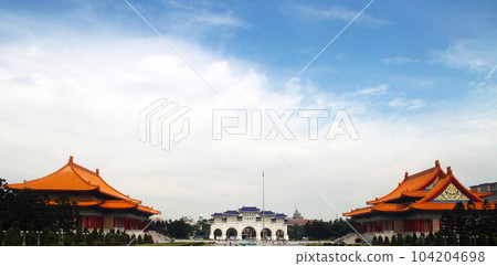 the forbidden city at beijing in china, Tiananmen Square is the main tourist attraction applicable for banners, posters, information graphics, prints layout covering books, magazine pages, advertising 104204698