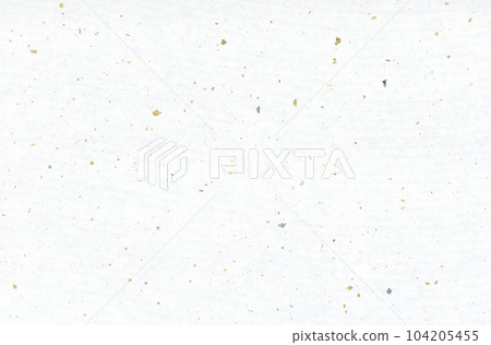 [Japanese paper image] Gold and silver swing Japanese paper. High-class Japanese paper with a sense of luxury and gorgeousness with fine gold and silver foils and cut foils scattered around. 104205455