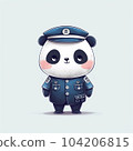 panda police officer 104206815