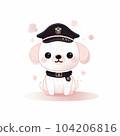 Dog police officer 104206816