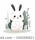 cute rabbit 104206821
