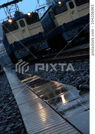 EF65型電力機車排列在前東京機車段“Blue Meiko，又來了”合影_2023/4/15 104206965