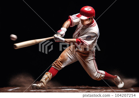 Baseball player (batter): AI-generated image 104207254